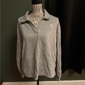 Reebok Heather Gray Long Sleeve Top, Worn twice and washed twice.